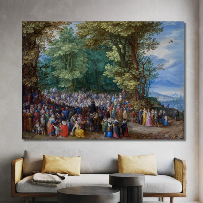 Il Sermone Della Montagna Jan Brueghel The Elder jbe41 quadro stampato su tela