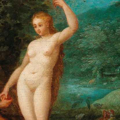 La Tentazione Di Adamo In Paradiso Jan Brueghel The Elder jbe42 quadro stampato su tela