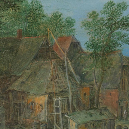 Veduta Di Un Villaggio Lungo Un Fiume Jan Brueghel The Elder jbe50 quadro stampato su tela