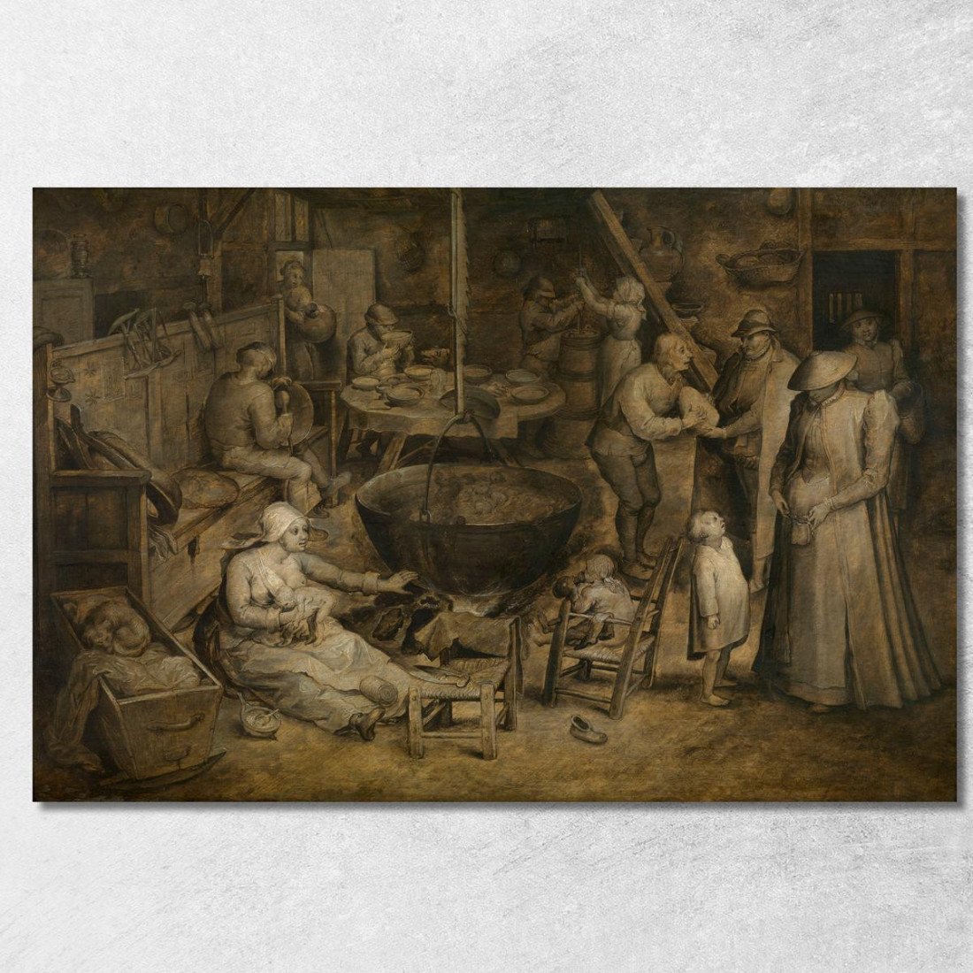 Visita Alla Fattoria Jan Brueghel The Elder jbe52 quadro stampato su tela