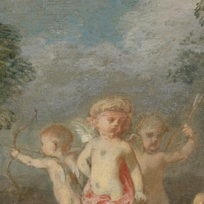 Il Regno Di Cupido Jean-Antoine Watteau jaw5 quadro stampato su tela