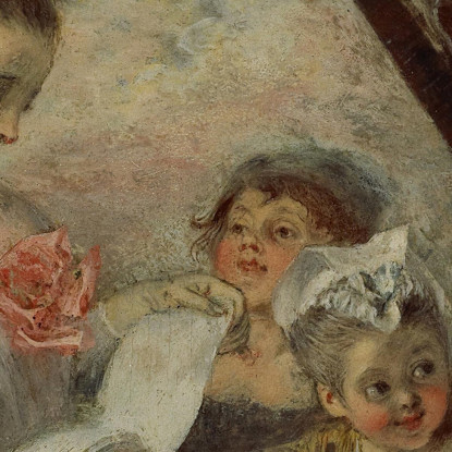Per Dimostrarci Che Questa Bellezza... Jean-Antoine Watteau jaw26 quadro stampato su tela