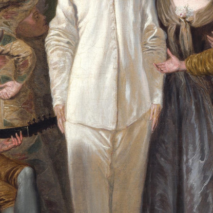 I Comici Italiani Jean-Antoine Watteau jaw37 quadro stampato su tela