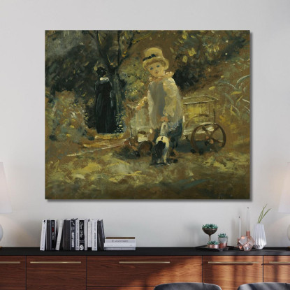 Un Ragazzo Con Un Carretto Giocattolo John Constable jcn1 quadro stampato su tela