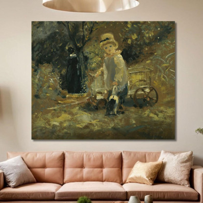 Un Ragazzo Con Un Carretto Giocattolo John Constable jcn1 quadro stampato su tela