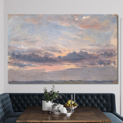 Studio Di Una Nuvola Al Tramonto John Constable jcn3 quadro stampato su tela
