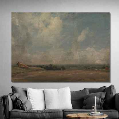Una Vista Da Hampstead Heath John Constable jcn9 quadro stampato su tela
