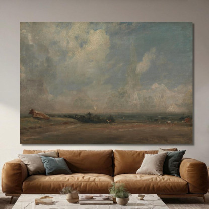 Una Vista Da Hampstead Heath John Constable jcn9 quadro stampato su tela