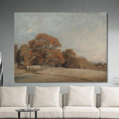 Un Paesaggio Autunnale A East Bergholt John Constable jcn13 quadro stampato su tela