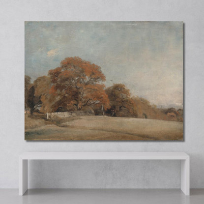 Un Paesaggio Autunnale A East Bergholt John Constable jcn13 quadro stampato su tela