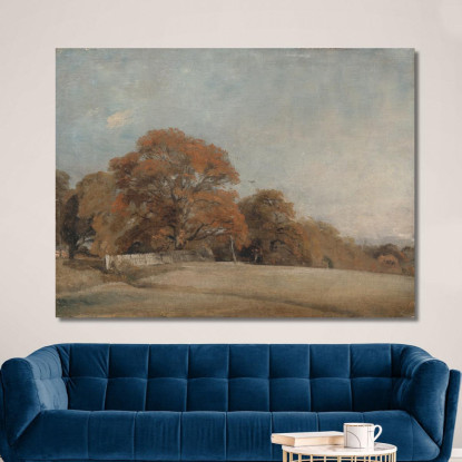 Un Paesaggio Autunnale A East Bergholt John Constable jcn13 quadro stampato su tela
