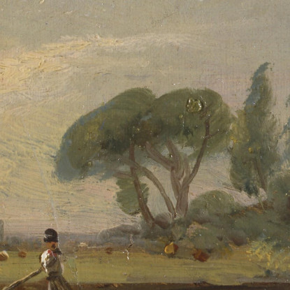 Chiatta Sotto La Chiusa Di Flatford John Constable jcn15 quadro stampato su tela
