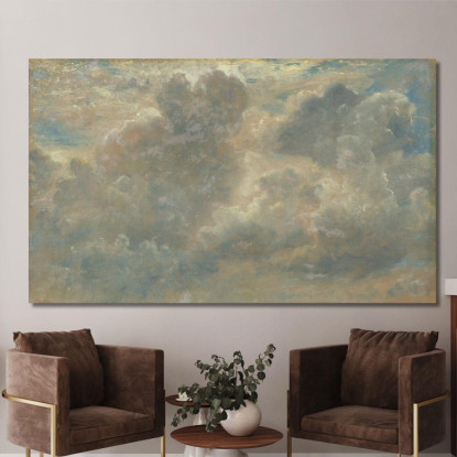 Studio Di Nuvole 3 John Constable jcn19 quadro stampato su tela