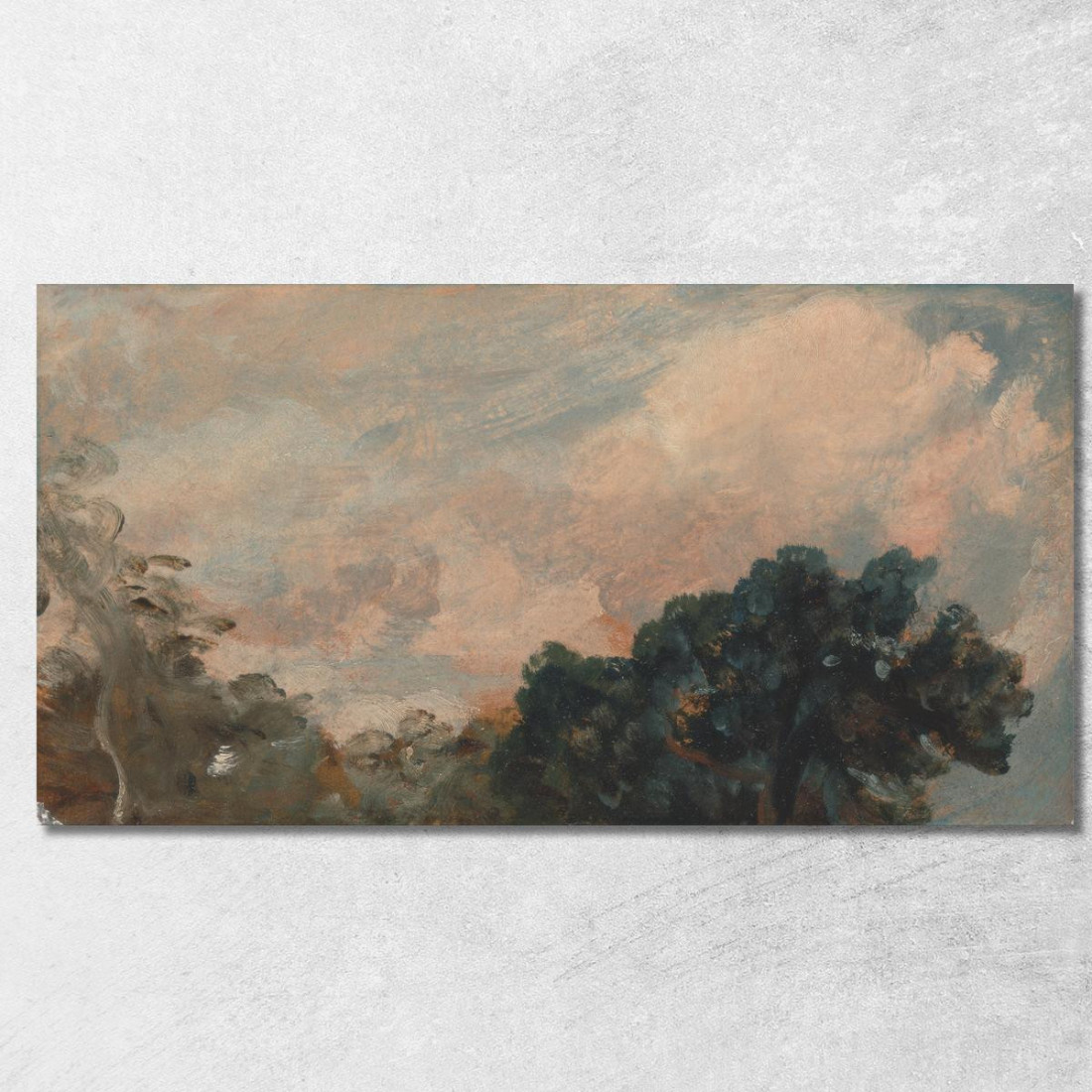 Studio Di Nuvole Con Alberi John Constable jcn23 quadro stampato su tela