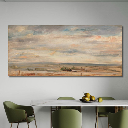 Studio Di Nuvole Al Mattino Presto Guardando A Est Da Hampstead John Constable jcn25 quadro stampato su tela