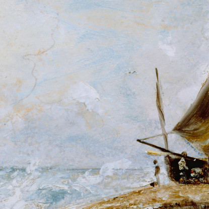 Scena Costiera Vicino A Brighton John Constable jcn27 quadro stampato su tela