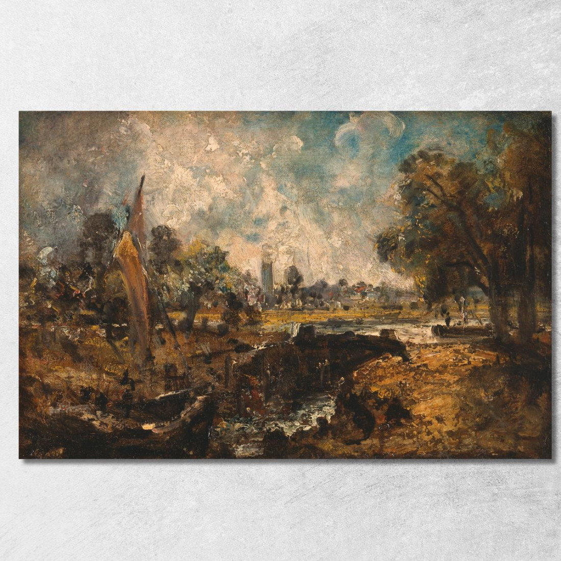 Chiusa Di Dedham 2 John Constable jcn29 quadro stampato su tela