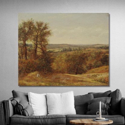 Dedham Vale John Constable jcn30 quadro stampato su tela