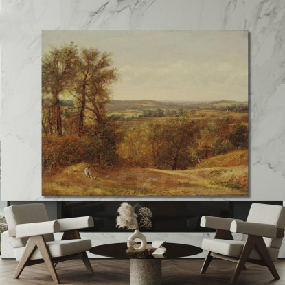 Dedham Vale John Constable jcn30 quadro stampato su tela