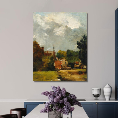 Chiesa Di East Bergholt John Constable jcn31 quadro stampato su tela