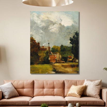 Chiesa Di East Bergholt John Constable jcn31 quadro stampato su tela