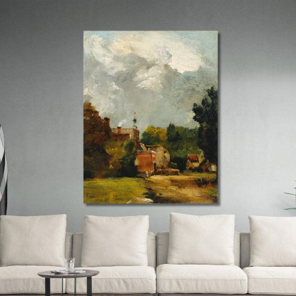 Chiesa Di East Bergholt John Constable jcn31 quadro stampato su tela