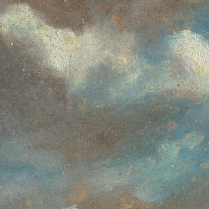 Paesaggio Esteso Con Nuvole Grigie John Constable jcn34 quadro stampato su tela