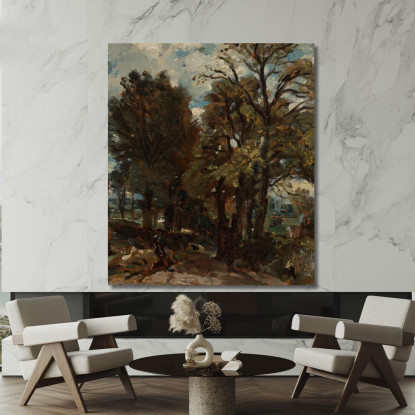 Fen Lane East Bergholt John Constable jcn35 quadro stampato su tela