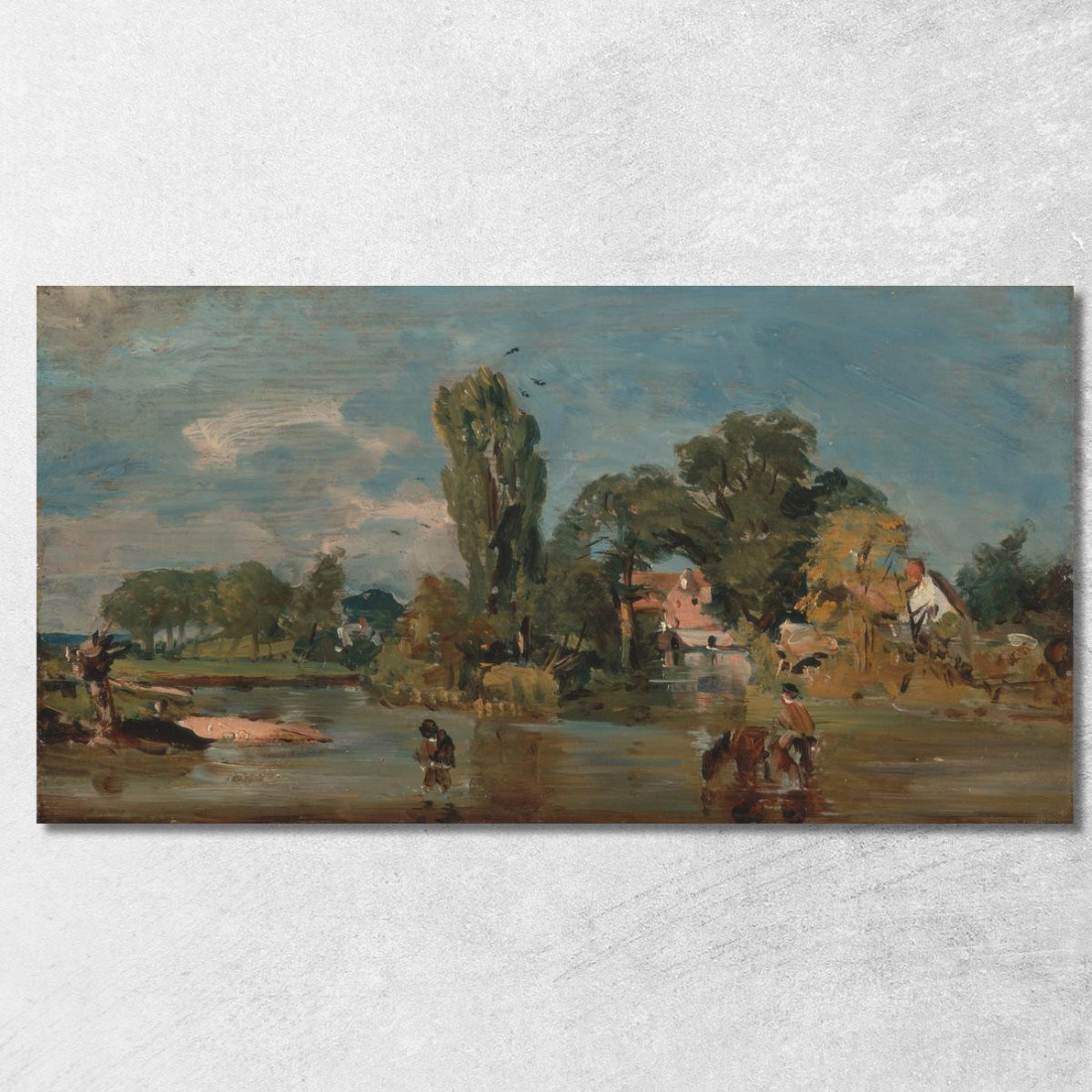 Mulino Di Flatford 2 John Constable jcn38 quadro stampato su tela
