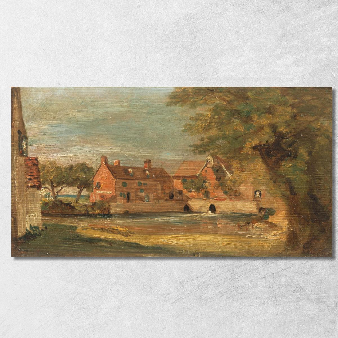 Mulino Di Flatford John Constable jcn39 quadro stampato su tela