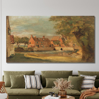 Mulino Di Flatford John Constable jcn39 quadro stampato su tela