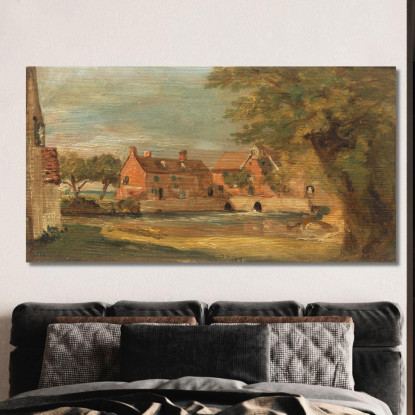 Mulino Di Flatford John Constable jcn39 quadro stampato su tela