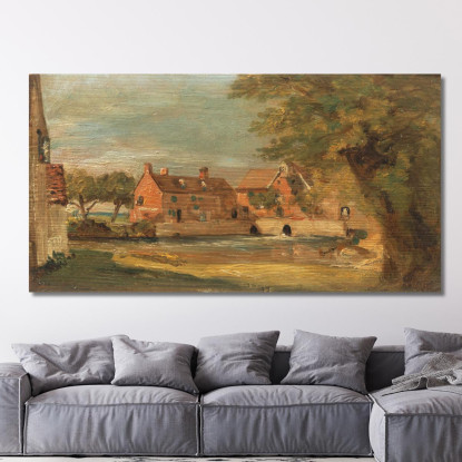 Mulino Di Flatford John Constable jcn39 quadro stampato su tela