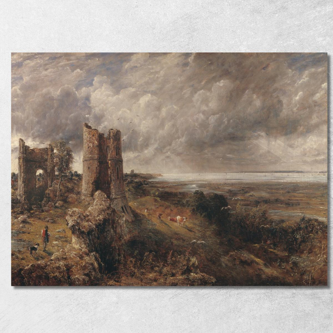 Castello Di Hadleigh – La Foce Del Tamigi Mattina Dopo Una Notte Tempestosa John Constable jcn42 quadro stampato su tela