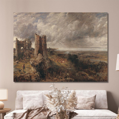 Castello Di Hadleigh – La Foce Del Tamigi Mattina Dopo Una Notte Tempestosa John Constable jcn42 quadro stampato su tela