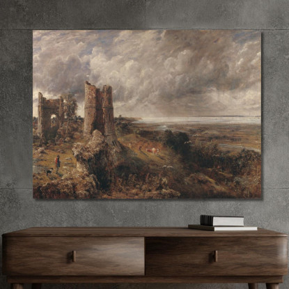 Castello Di Hadleigh – La Foce Del Tamigi Mattina Dopo Una Notte Tempestosa John Constable jcn42 quadro stampato su tela