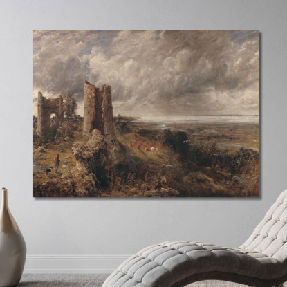 Castello Di Hadleigh – La Foce Del Tamigi Mattina Dopo Una Notte Tempestosa John Constable jcn42 quadro stampato su tela
