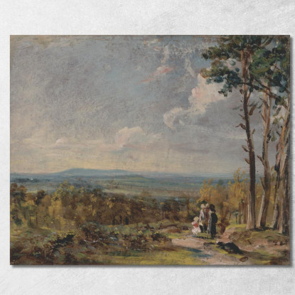 Hampstead Heath Guardando Verso Harrow John Constable jcn44 quadro stampato su tela