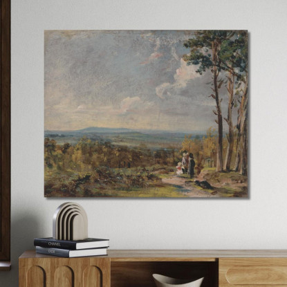 Hampstead Heath Guardando Verso Harrow John Constable jcn44 quadro stampato su tela