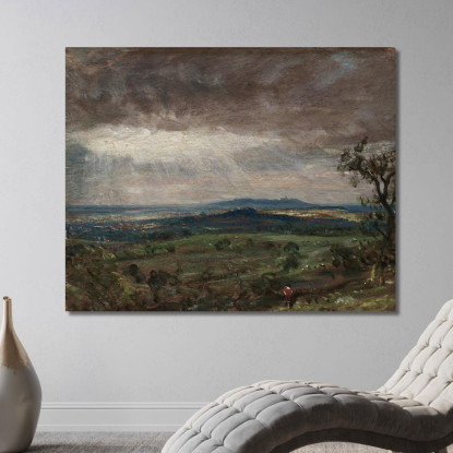 Hampstead Heath Guardando Verso Harrow John Constable jcn45 quadro stampato su tela