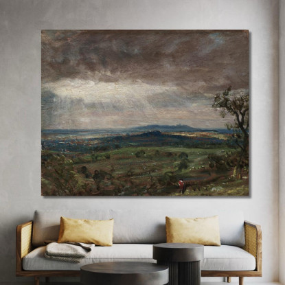 Hampstead Heath Guardando Verso Harrow John Constable jcn45 quadro stampato su tela