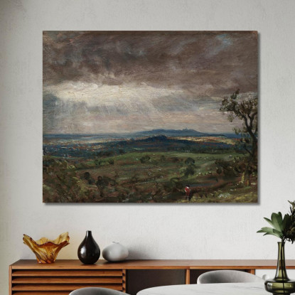 Hampstead Heath Guardando Verso Harrow John Constable jcn45 quadro stampato su tela