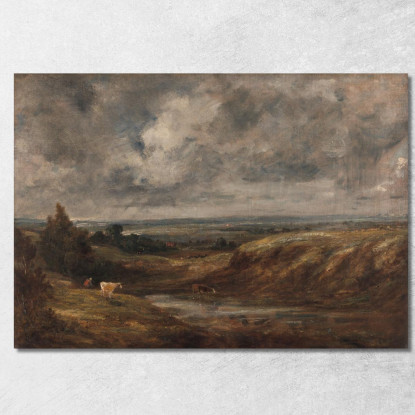 Hampstead Heath John Constable jcn48 quadro stampato su tela
