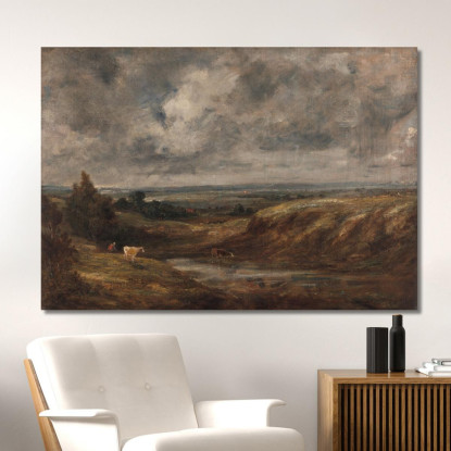Hampstead Heath John Constable jcn48 quadro stampato su tela