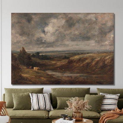 Hampstead Heath John Constable jcn48 quadro stampato su tela