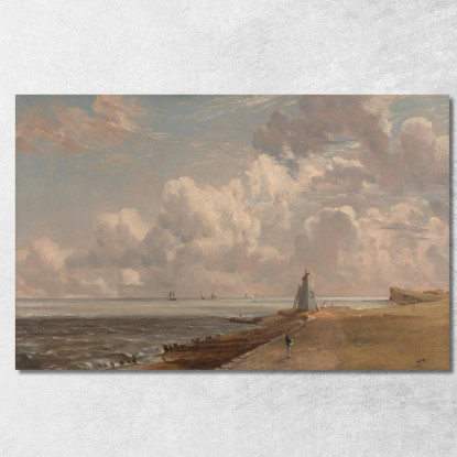 Harwich: Il Faro Basso E Beacon Hill John Constable jcn51 quadro stampato su tela