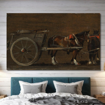 Cavallo E Carro John Constable jcn52 quadro stampato su tela