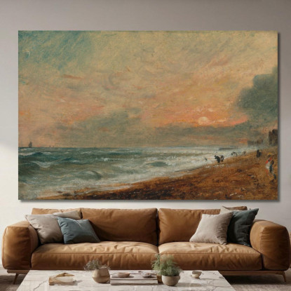 Spiaggia Di Hove John Constable jcn53 quadro stampato su tela