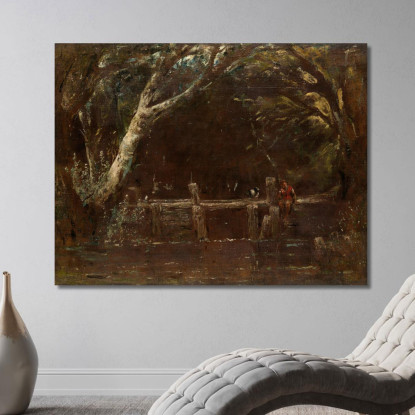 Paesaggio: La Chiusa John Constable jcn54 quadro stampato su tela