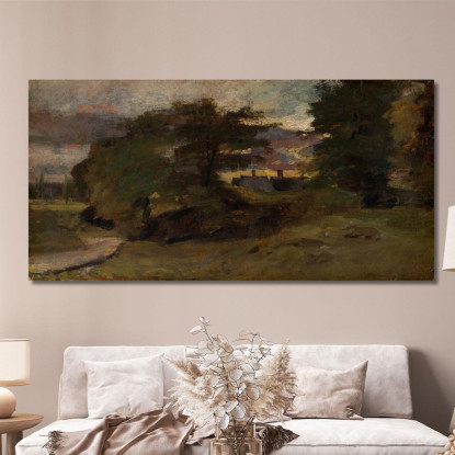 Paesaggio Con Cottage John Constable jcn55 quadro stampato su tela
